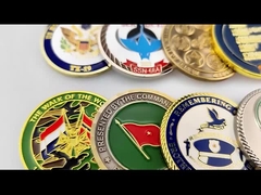 Đồng xu kỷ niệm Challenge Đồng xu tùy chỉnh Đồng xu kim loại hợp kim kẽm Mềm cứng Xanh kỷ niệm